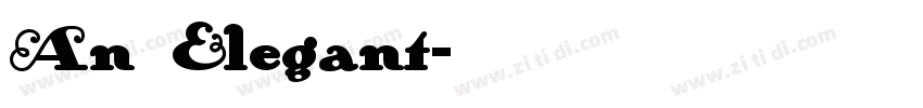 An Elegant字体转换